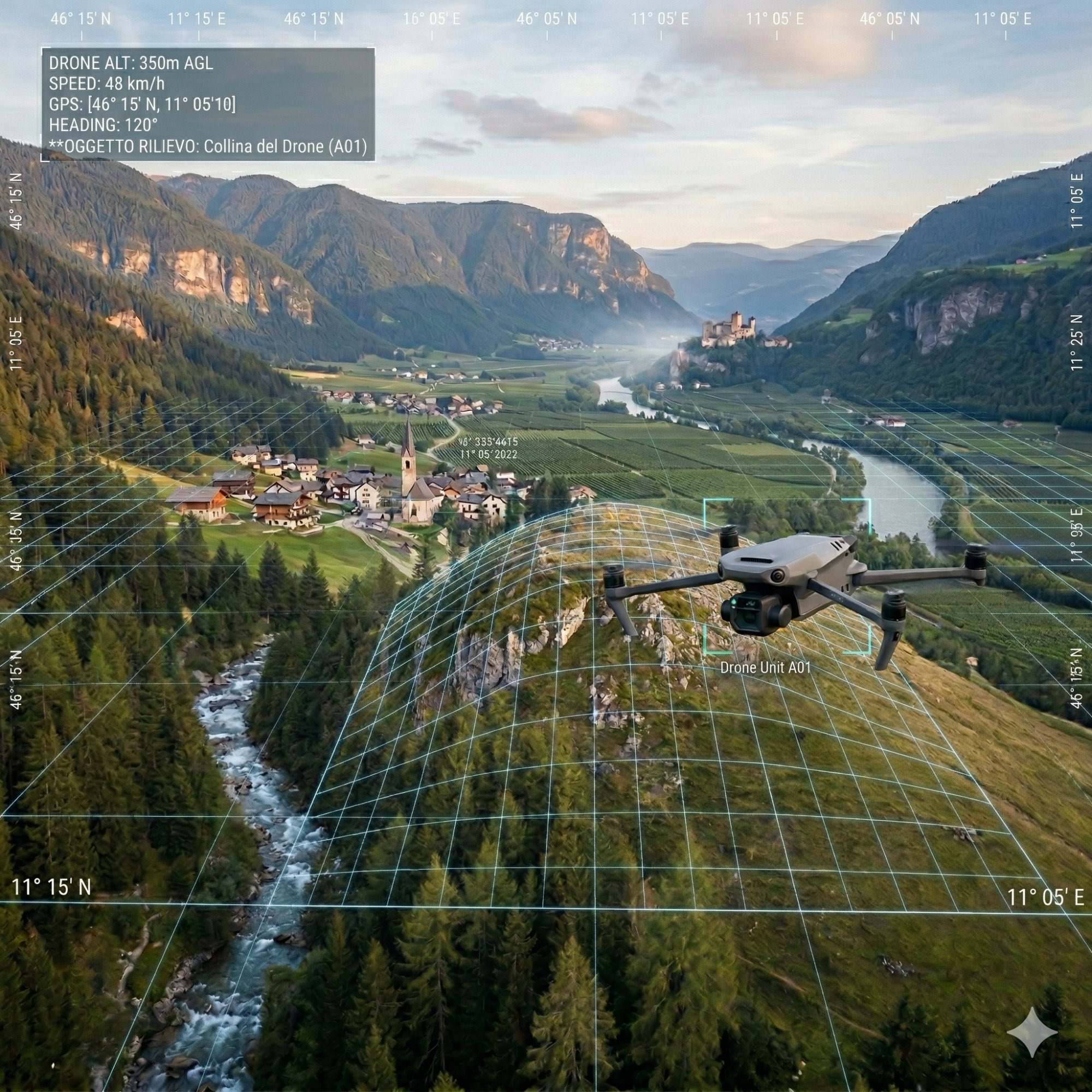Rilievo topografico drone su cantiere - Fotogrammetria aerea professionale